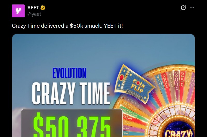 Twitter 50K Crazy Time Win